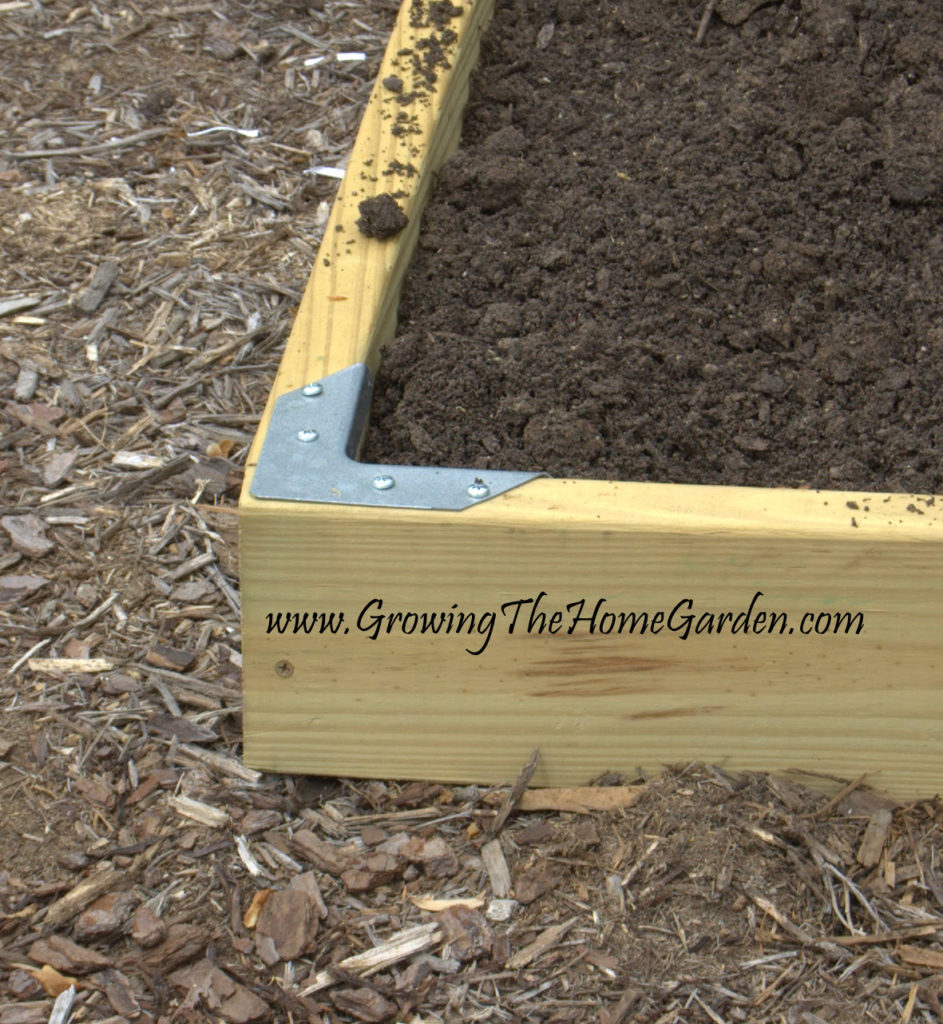 Brackets for DIY Corners on Raised Beds - Growing The Home Garden